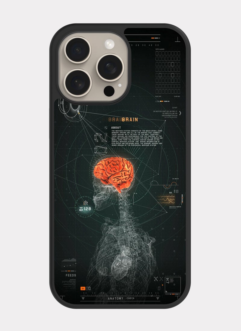 PXLAAT iPhone 15 Pro Max case cover Human Brain - Image 1
