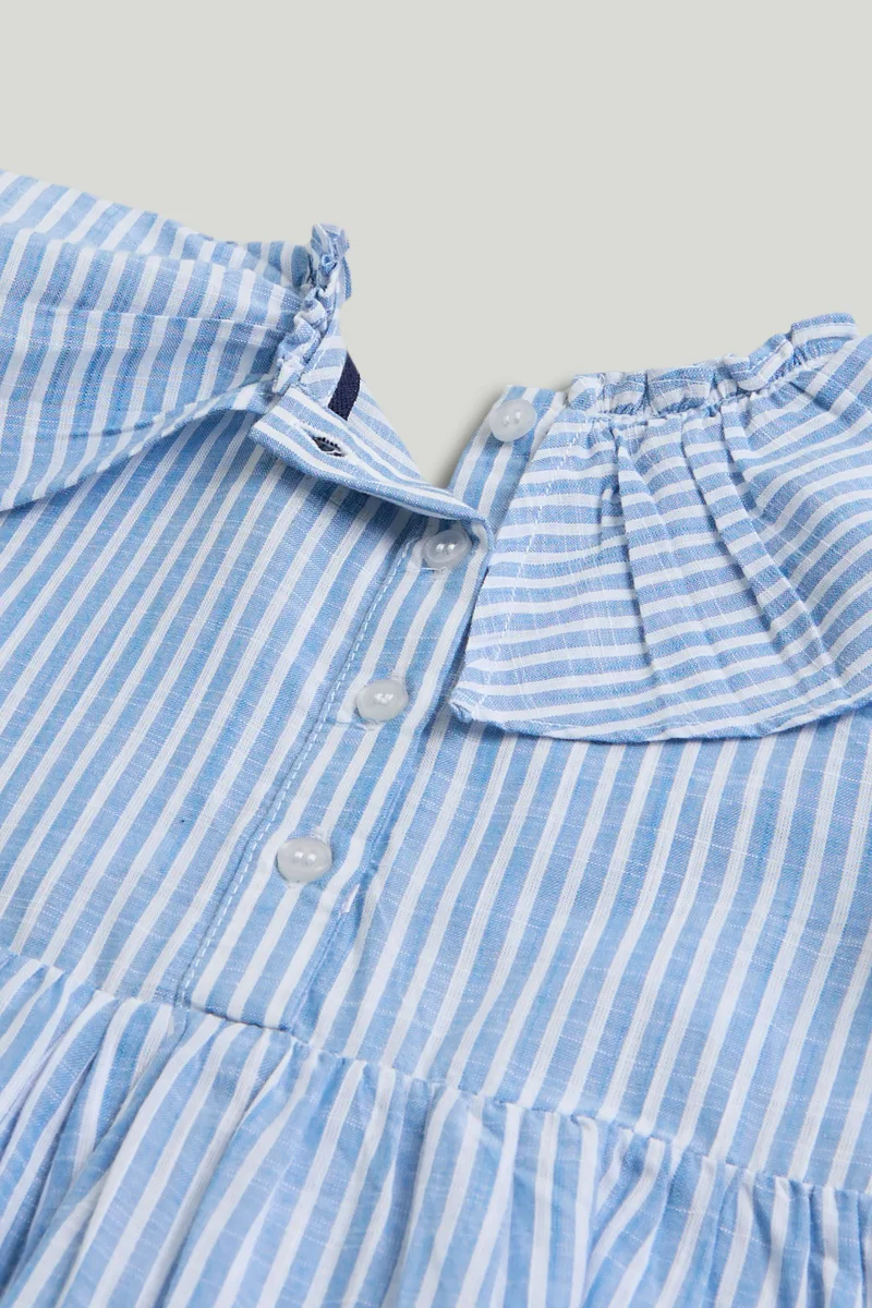 مذركير فستان كتان مخطط