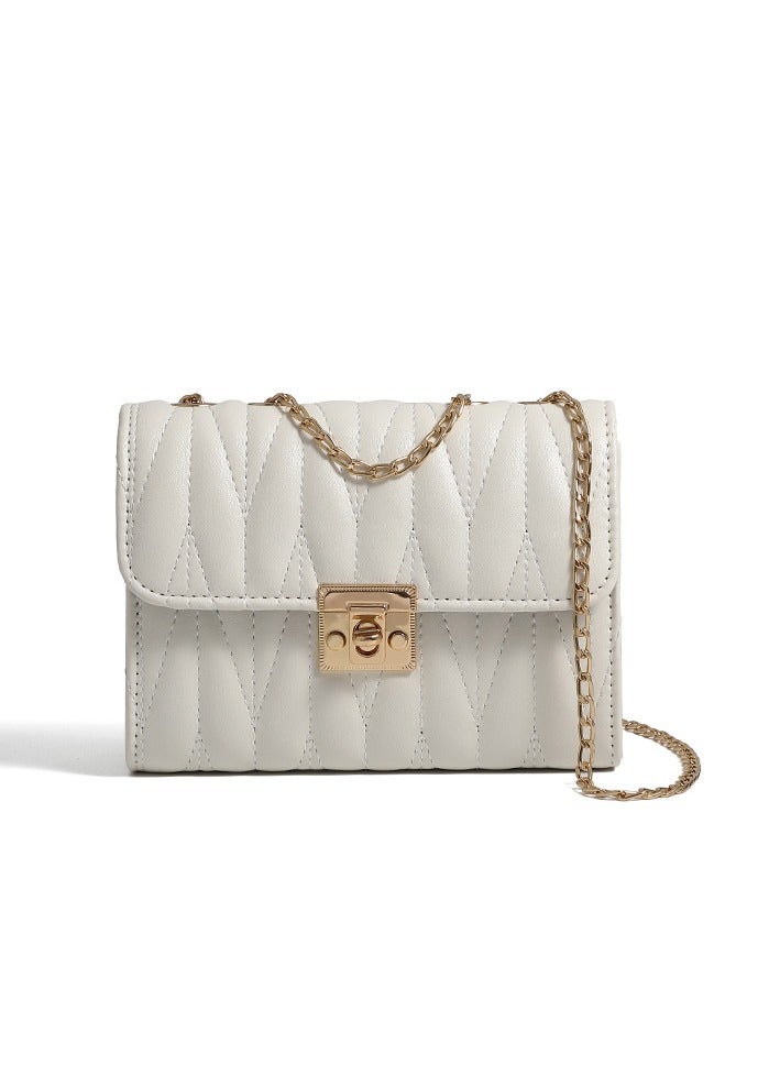 Diamond chain shoulder crossbody bag
