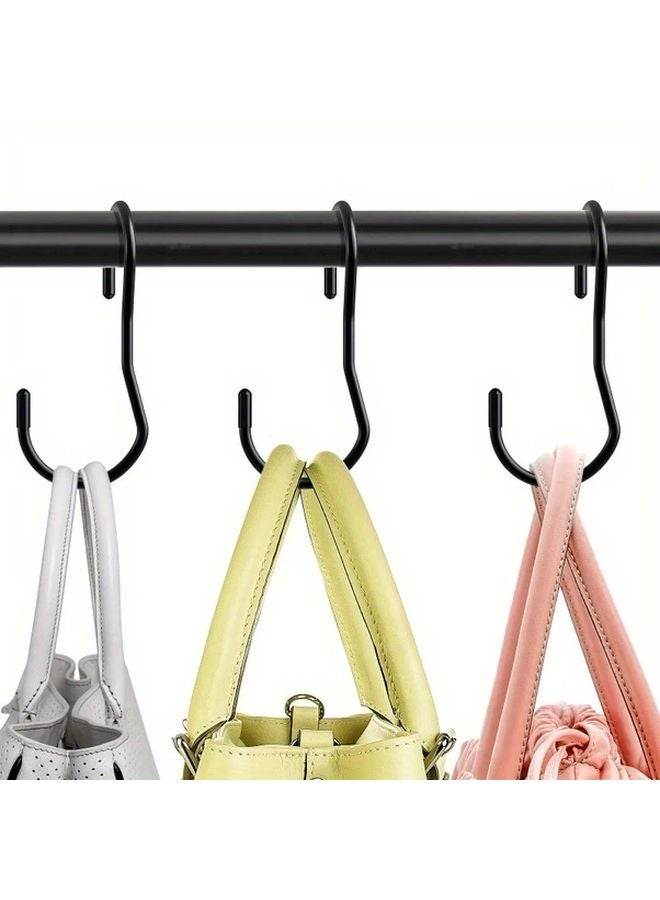 4 Pack Heavy Duty Metal S Hooks For Wall Mount Hanging Bags Plants Pots And Pans - Image 3