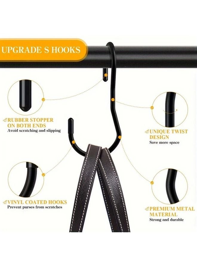 4 Pack Heavy Duty Metal S Hooks For Wall Mount Hanging Bags Plants Pots And Pans - Image 5