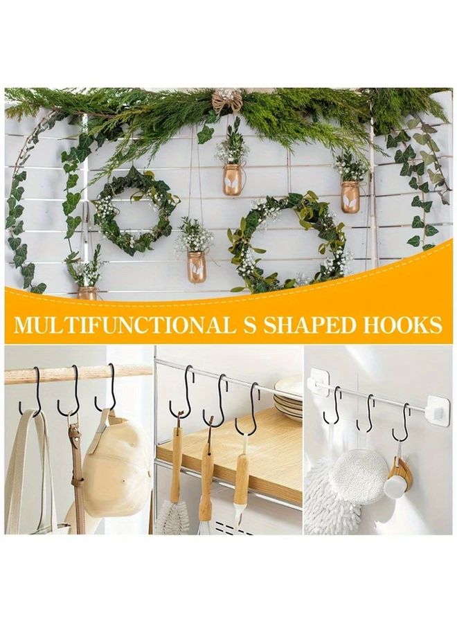 4 Pack Heavy Duty Metal S Hooks For Wall Mount Hanging Bags Plants Pots And Pans - Image 4