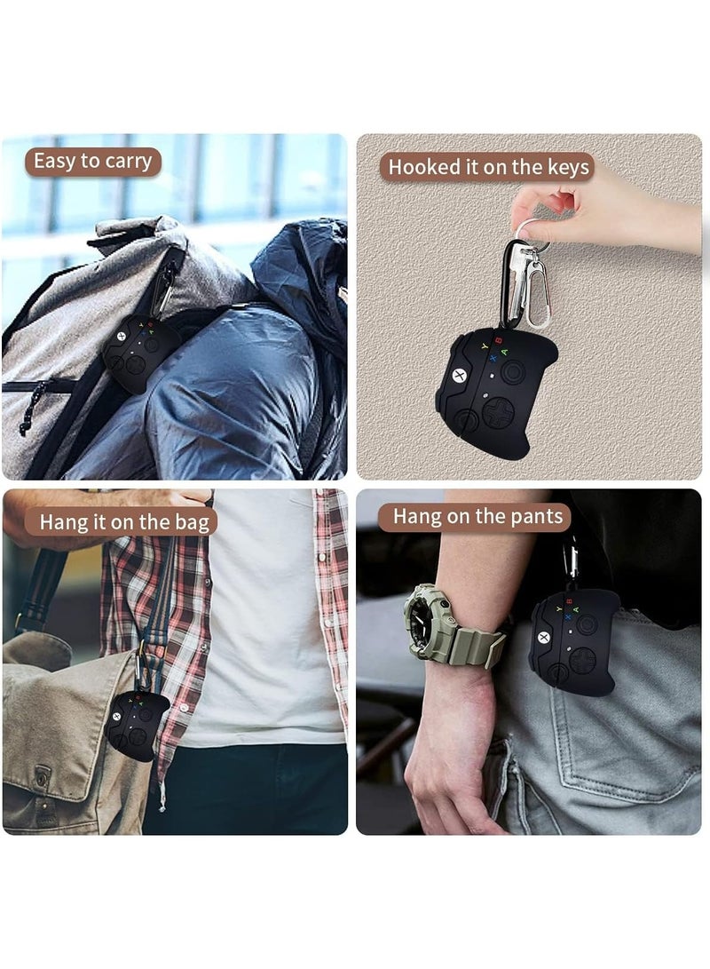 إكس بوكس جراب متوافق مع ايربودز برو الجيل الثاني / الأول – غطاء سيليكون ناعم مضاد للصدمات لسماعات ايربودز برو 2 / 1 من أبل، جراب كرتوني ثلاثي الأبعاد لطيف وإبداعي مع خطاف مفاتيح - Image 4