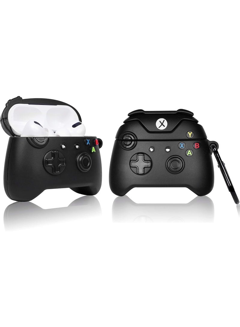 إكس بوكس جراب متوافق مع ايربودز برو الجيل الثاني / الأول – غطاء سيليكون ناعم مضاد للصدمات لسماعات ايربودز برو 2 / 1 من أبل، جراب كرتوني ثلاثي الأبعاد لطيف وإبداعي مع خطاف مفاتيح - Image 1