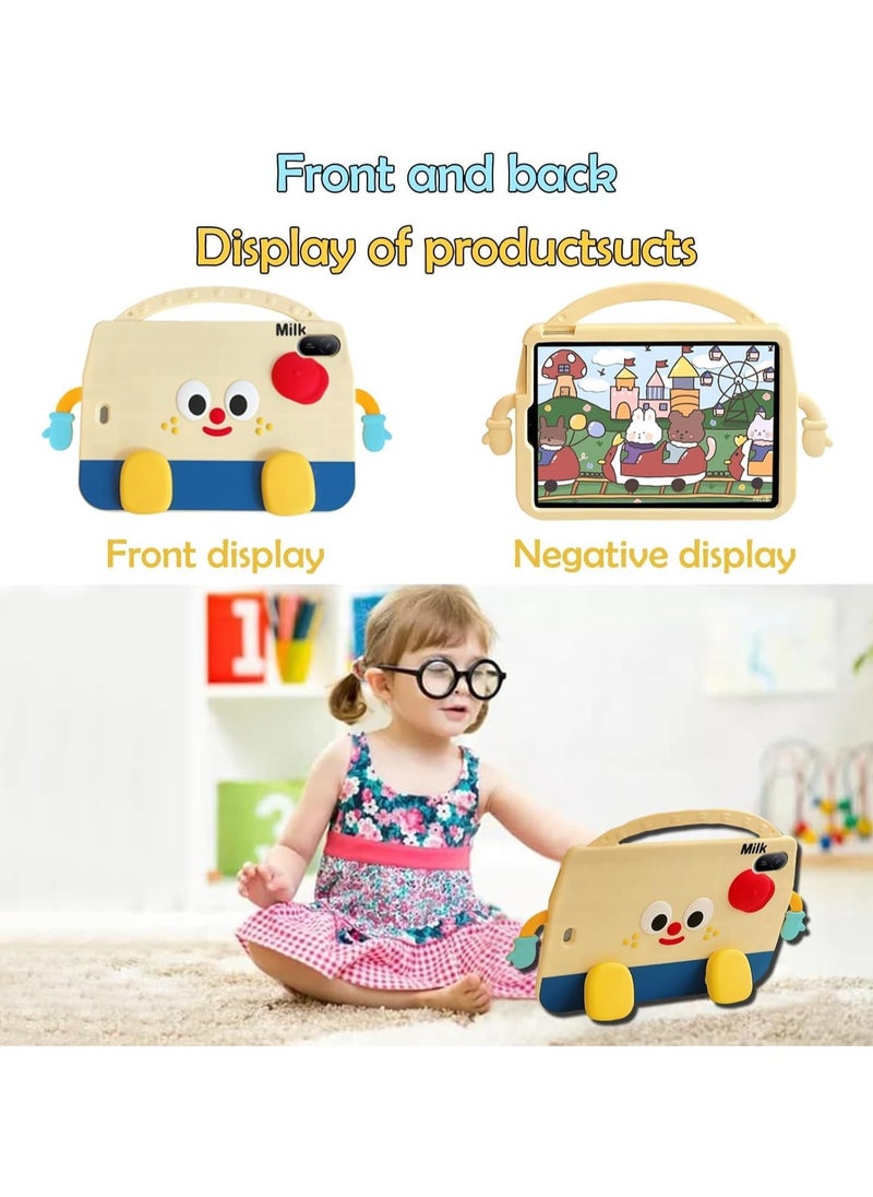 General Kids Case Compatible with Huawei MatePad SE 11 Inch（2024）,3D Cute Milk Carton Kids Tablet Case with Carrying Handle&Concealed Stand&Shoulder Strap  - Image 2