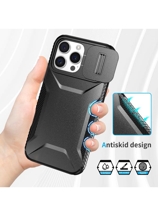 اس-توب جراب هاتف iPhone 16 Pro مزود بدرع كاميرا منزلق - Image 4