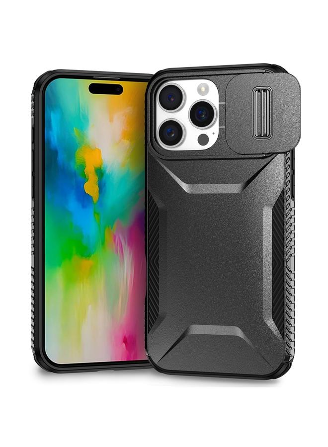 اس-توب جراب هاتف iPhone 16 Pro مزود بدرع كاميرا منزلق - Image 1