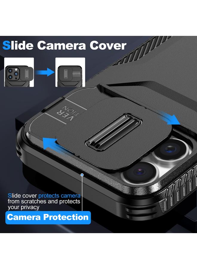 اس-توب جراب هاتف iPhone 16 Pro مزود بدرع كاميرا منزلق - Image 3