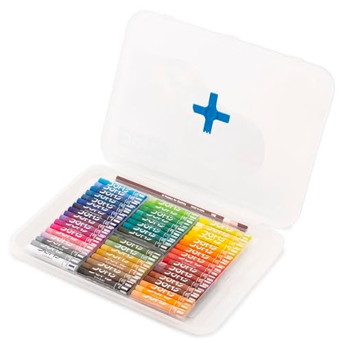 DOMS 50 Shades Oil Pastel With Case|Smooth Color Intermixing For Better Effect|Bright&Intense Colors|Free Scrapping Tool|Non-Toxic&Safe For Childrens|Pack Of 1|Multicolor - Image 2