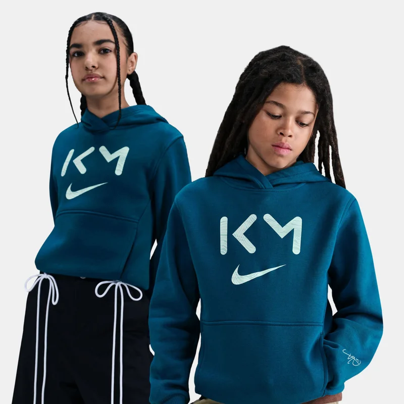 Nike Green Kids' Kylian Mbappé Club Fleece Dri-FIT Hoodie  | Best Price UAE