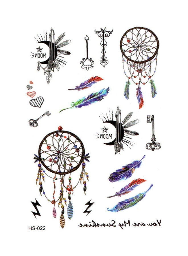 NIBEMINENT 4-Piece Temporary Tattoo Sticker Set - Image 2