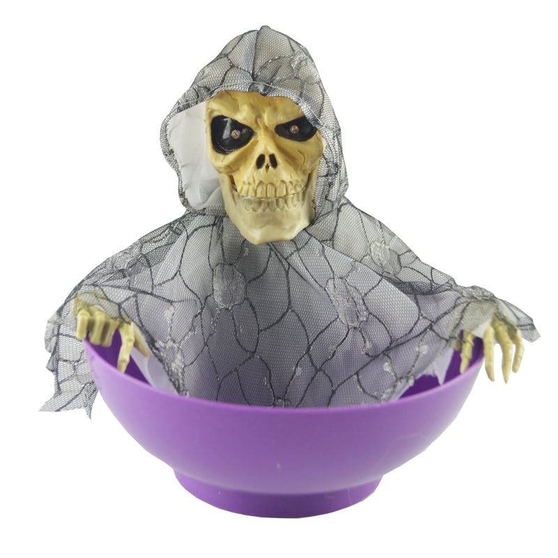 Halloween Haunted Hand Candy Bowl Purple 