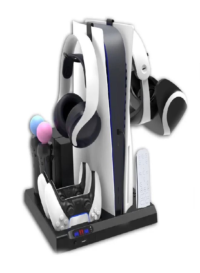 Ipega 9 in 1 Charging Stand Holders Heatsink Fans Cooling For PS5 Console Controller Cooling Fan Charging Stations - Image 1