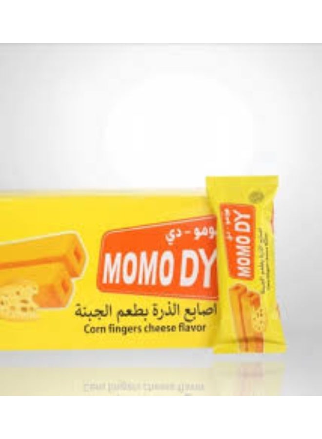 مومو مو مو دي أصابع الذرة بالجبنة – وجبة خفيفة مقرمشة محشوة بالجبنة | مثالية للأطفال والكبار | عبوة من 12 قطعة - Image 2