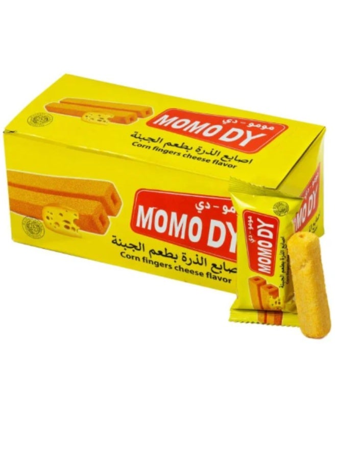 مومو مو مو دي أصابع الذرة بالجبنة – وجبة خفيفة مقرمشة محشوة بالجبنة | مثالية للأطفال والكبار | عبوة من 12 قطعة - Image 5