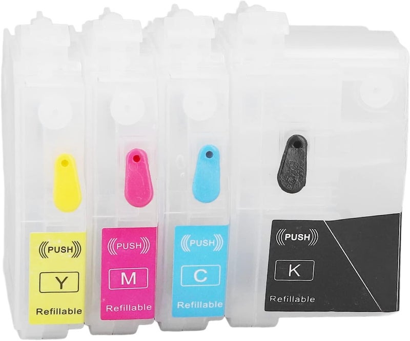 Replacement Ink Cartridge Set Magenta Blue Yellow Black Compatible with LC3019 Printers 4 Pack One Time Injection PP Material Construction with Integrated Disposable Chip (LC3029) - Image 2