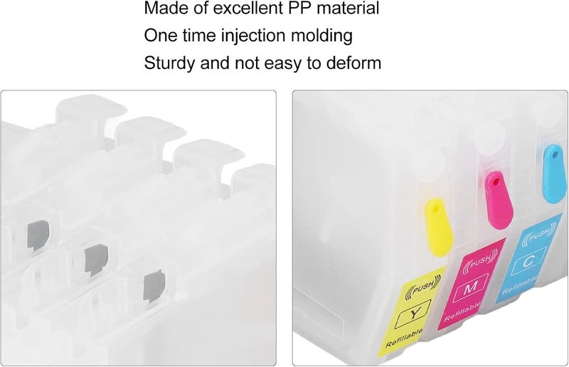 Replacement Ink Cartridge Set Magenta Blue Yellow Black Compatible with LC3019 Printers 4 Pack One Time Injection PP Material Construction with Integrated Disposable Chip (LC3029) - Image 3