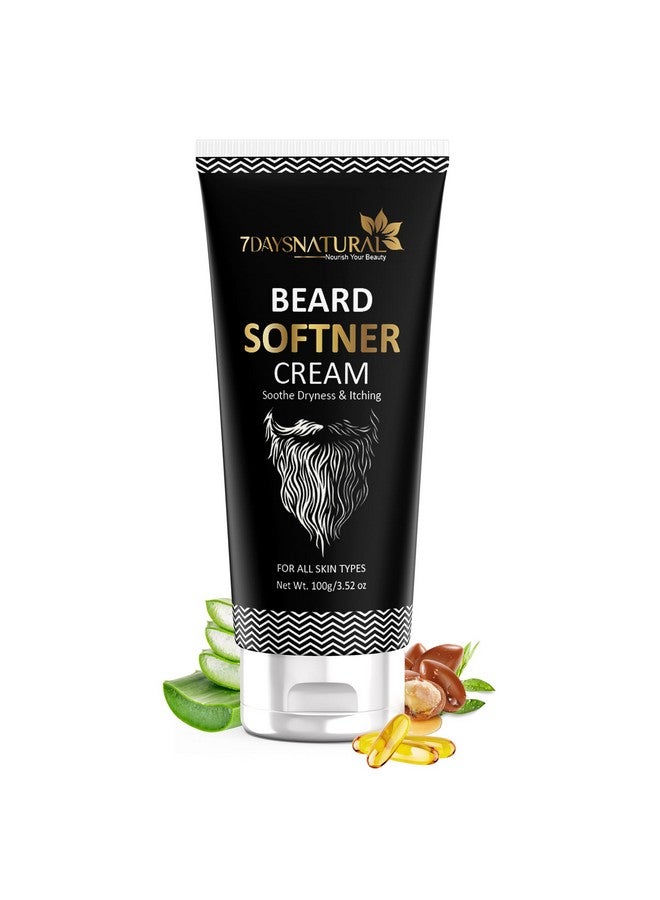 7 Days Beard Softener Cream - 100g - Softens and nourishes your beard without Sulphates or Parabens, Long lasting moisturization and shine for a nourished, itch-free beard - Image 1