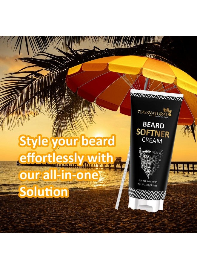 7 Days Beard Softener Cream - 100g - Softens and nourishes your beard without Sulphates or Parabens, Long lasting moisturization and shine for a nourished, itch-free beard - Image 2