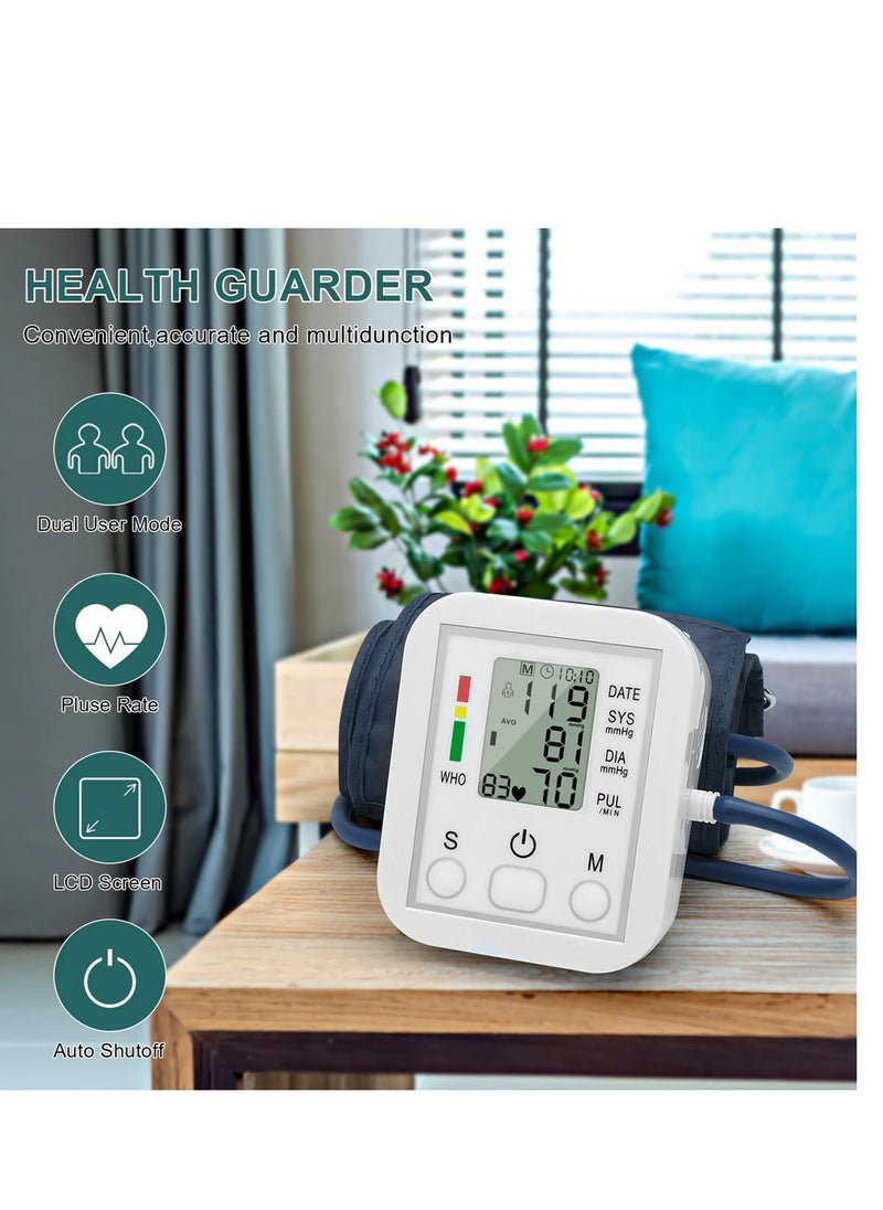BP MONITOR Blood Pressure Monitor Portable & Household Arm Band Type Sphygmomanometer LCD Display Accurate Measurement