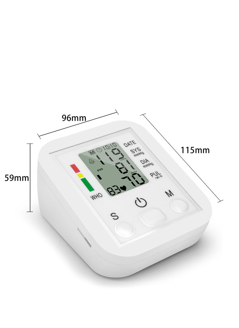 BP MONITOR Blood Pressure Monitor Portable & Household Arm Band Type Sphygmomanometer LCD Display Accurate Measurement