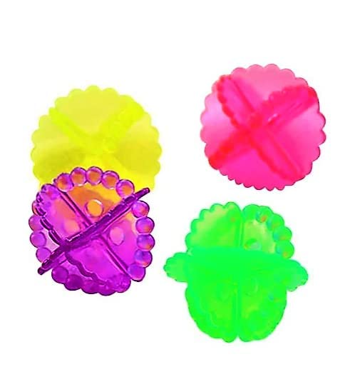 LA NEELJA Laundry Balls Dryer Balls Reusable Washing Machine Ball For Fabric Softener Clothes Cleaning Helper Cleaner For Washing Machine Multicolor 4pcs - Image 4