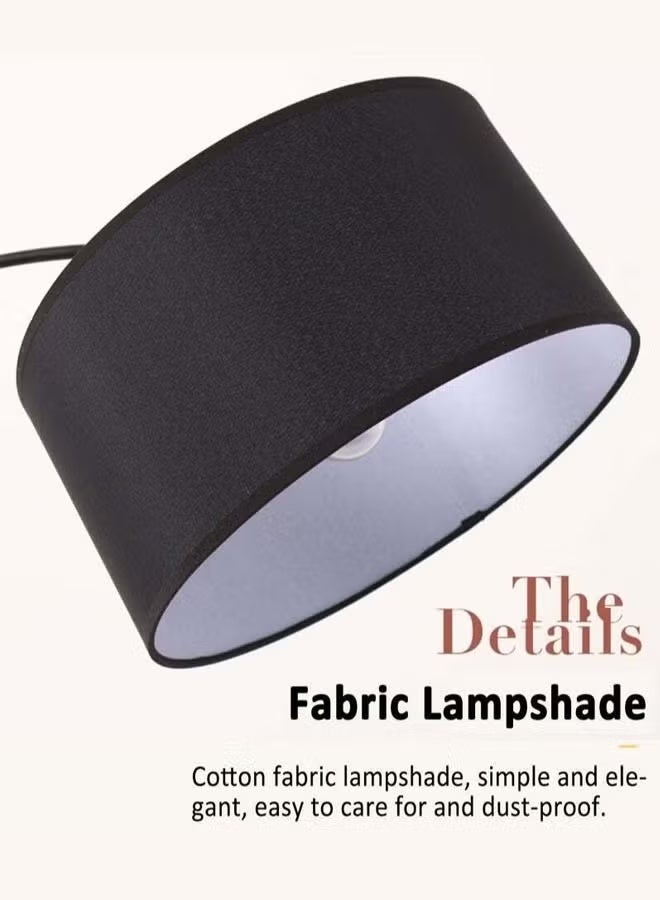LED Arched Floor Lamp with Remote Control, Dimmable, 12W, Black, for Living Room & Bedroom - Image 5