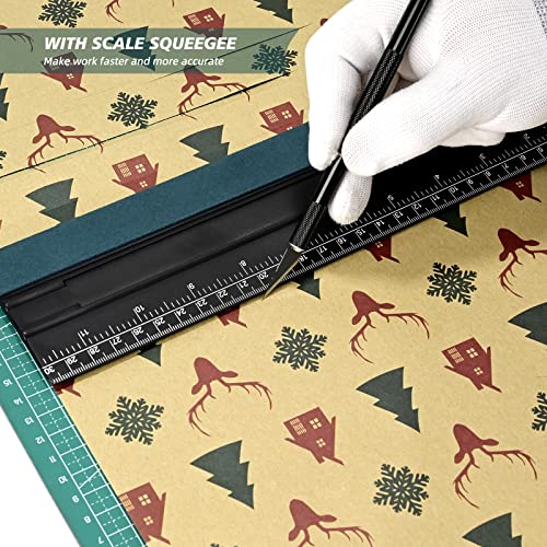 EHDIS Large Vinyl Squeegee Window Tint Tool 3PCS Big Size Felt Edge Vinyl Wrap Scraper for Vinyl Graphic Decal Car Wrapping Applicator Wallpaper Smoothing (Black) - Image 3