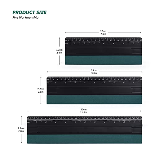 EHDIS Large Vinyl Squeegee Window Tint Tool 3PCS Big Size Felt Edge Vinyl Wrap Scraper for Vinyl Graphic Decal Car Wrapping Applicator Wallpaper Smoothing (Black) - Image 2