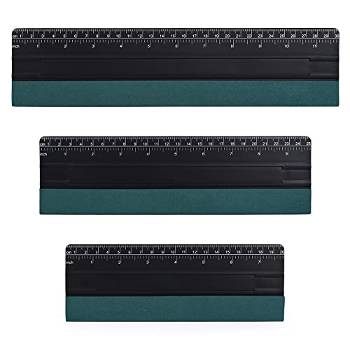 EHDIS Large Vinyl Squeegee Window Tint Tool 3PCS Big Size Felt Edge Vinyl Wrap Scraper for Vinyl Graphic Decal Car Wrapping Applicator Wallpaper Smoothing (Black) - Image 1