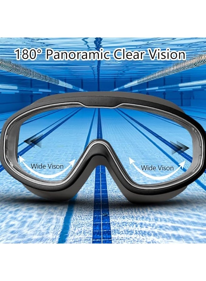 Generic Swimming Goggles with Waterproof Mobile Case for Men Women with Silicone Waterproof Earplugs, 180° Wide View Anti-Fog & No-Leak Swimming Glasses for Adults/Youth, UV Protection Pool Goggles  - Image 5