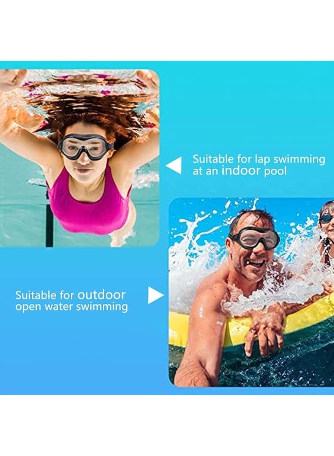 Generic Swimming Goggles with Waterproof Mobile Case for Men Women with Silicone Waterproof Earplugs, 180° Wide View Anti-Fog & No-Leak Swimming Glasses for Adults/Youth, UV Protection Pool Goggles  - Image 3