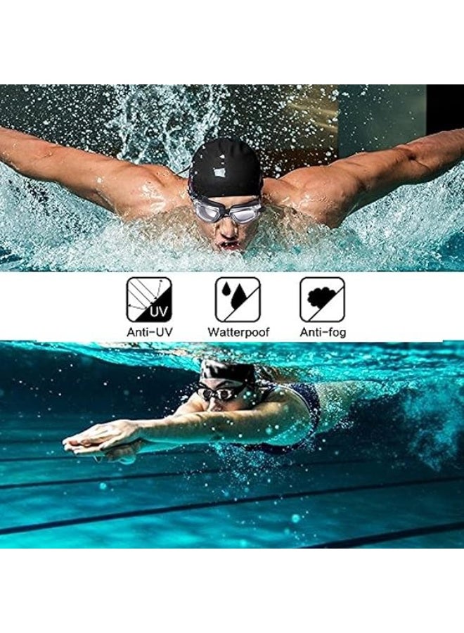 Generic Swimming Goggles with Waterproof Mobile Case for Men Women with Silicone Waterproof Earplugs, 180° Wide View Anti-Fog & No-Leak Swimming Glasses for Adults/Youth, UV Protection Pool Goggles  - Image 2