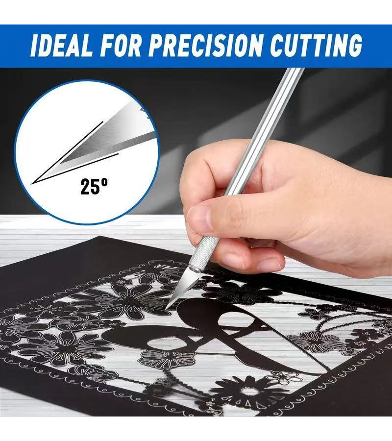 100pcs SK5 11 Precision Exacto Knife Blades Refill With Storage Case For Crafting Scrapbooking Stencil Cutting Art Projects And DIY Hobbies - Image 5