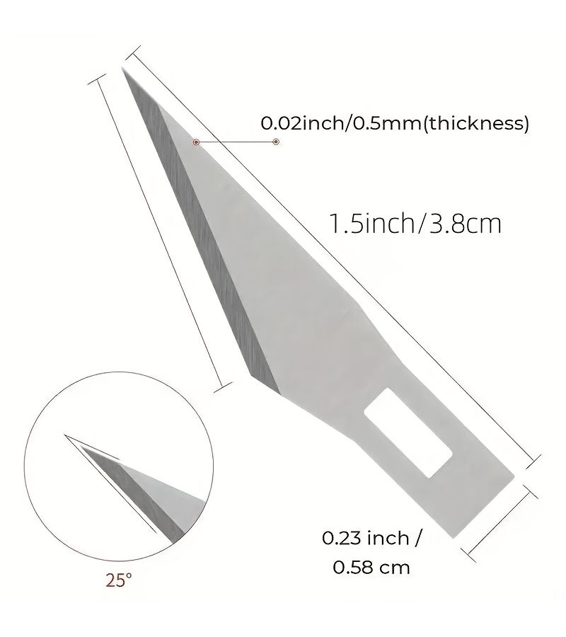 100pcs SK5 11 Precision Exacto Knife Blades Refill With Storage Case For Crafting Scrapbooking Stencil Cutting Art Projects And DIY Hobbies - Image 2