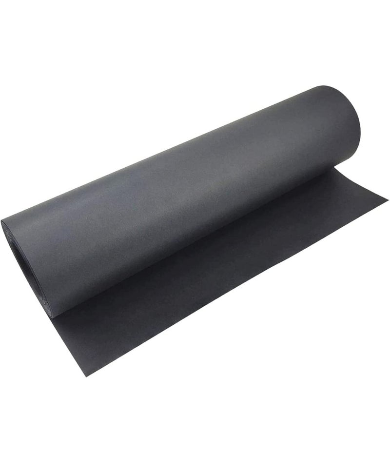 GloproStore 10mtr 7Mil Black Kraft Paper roll 250gsm 20inch wide for decoration boards scrap books Ideal For Ideal for Wrapping Art Craft Postal Packing Shipping Floor Covering Dunnage Parcel Table Runner