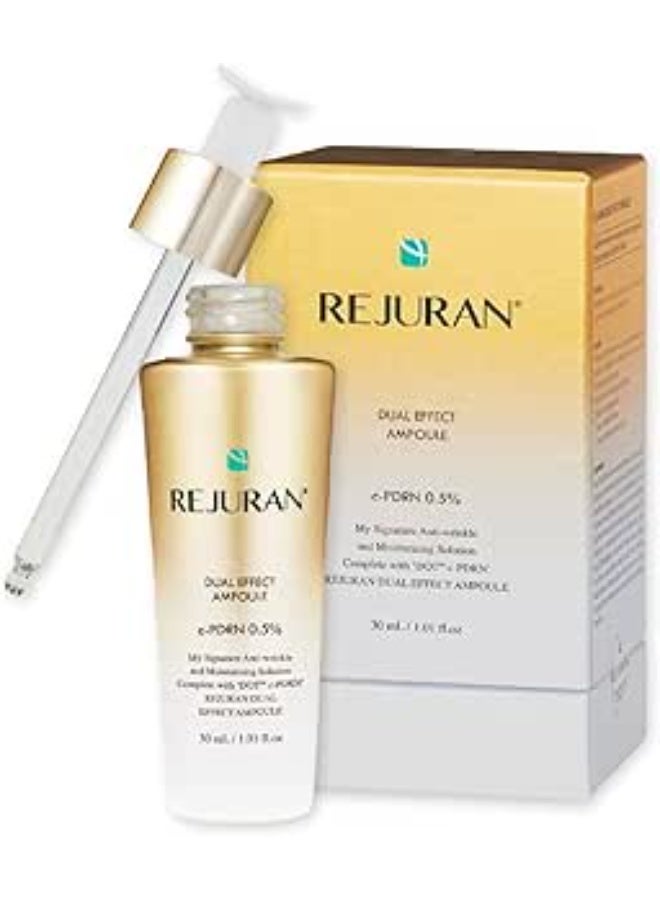 REJURAN أمبولة REJURAN® ذات التأثير المزدوج، DOT™ DUAL c-PDRN® – سيروم وجه متجدد من الحمض النووي للسلمون لبشرة زجاجية متألقة، شد، علاج الخطوط الدقيقة والتجاعيد، وترطيب عميق، العناية بالبشرة الكورية - Image 1