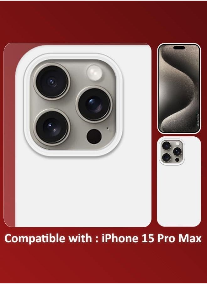 Houmt iPhone 15 Pro Max Case 6.7 Inch Liquid Gel Silicone iPhone 15 Pro Max Cover Inside Microfiber Soft Silky Touch Anti-Scratch Thin Shockproof Cover Compatible with iPhone 15 Pro Max  - Image 2