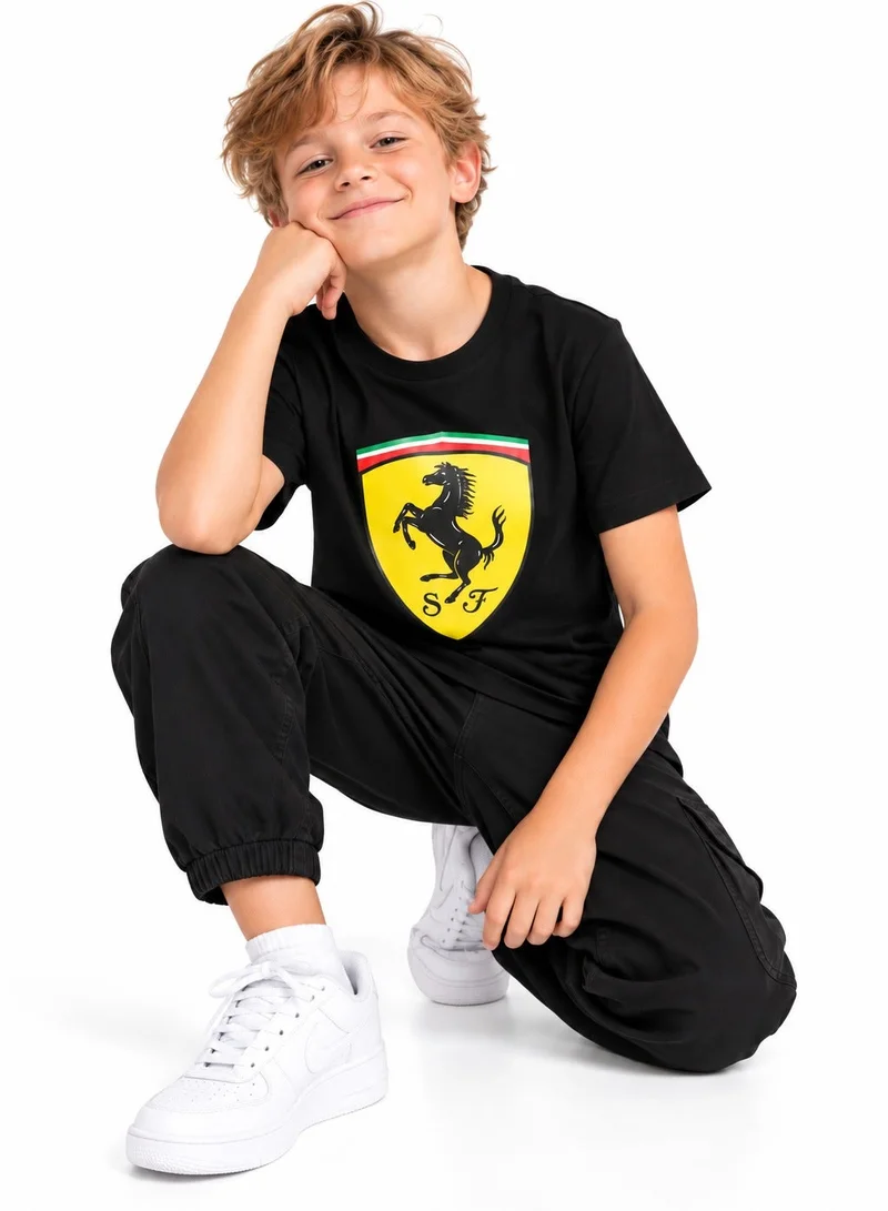 Scuderia Ferrari Scuderia Ferrari F1 Shield Kids' T-Shirt, Black