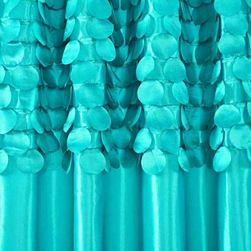 Lush Decor Circle Dream Window Curtains Panel Set for Living, Dining Room, Bedroom (Pair), 54"W x 84"L, Turquoise - Image 3