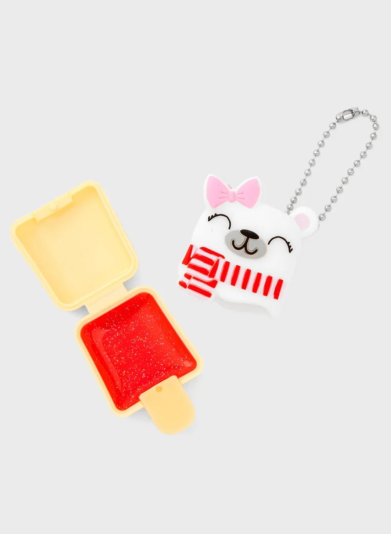 Claires Red Polar Bear Pucker Pop
