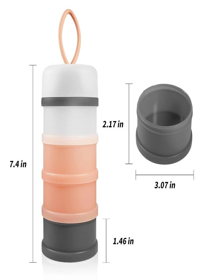 UDHVREKH Baby Formula Dispenser On-The-Go, 5 Layer Stackable Milk Powder Container, BPA-Free Leakproof Baby Food & Snack Storage Box Bpa Free Non-Spill Milk Powder Box for Travel & Daily Use - Image 5