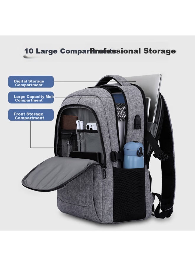 Brinch 15.6/16 Inch Laptop Backpack With Shockproof, For Business Travel And Commuting, Large Capacity Bookbag - Image 2