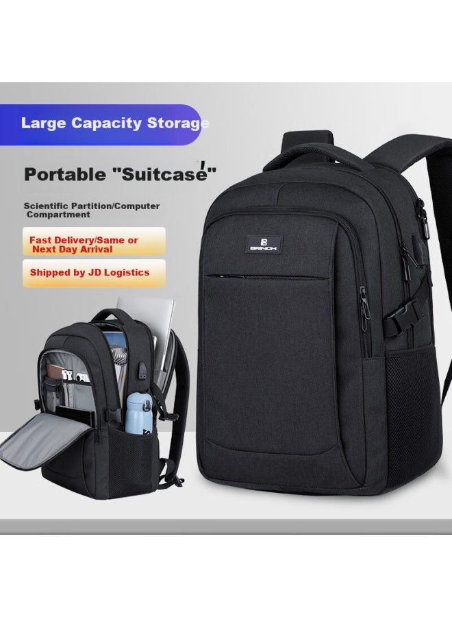 Brinch 15.6/16 Inch Laptop Backpack With Shockproof, For Business Travel And Commuting, Large Capacity Bookbag - Image 1