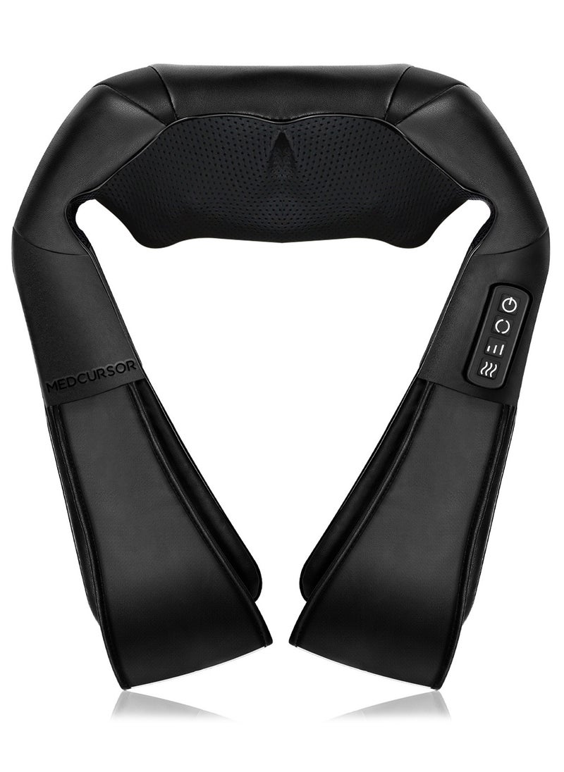 Medcursor Neck Massager, Electric Neck and Back Massager with Heat, Portable Deep Tissue 3D Kneading Pillow for Muscle Pain Relief, Home, Office Use, Mothers Day Gifts  - Image 1