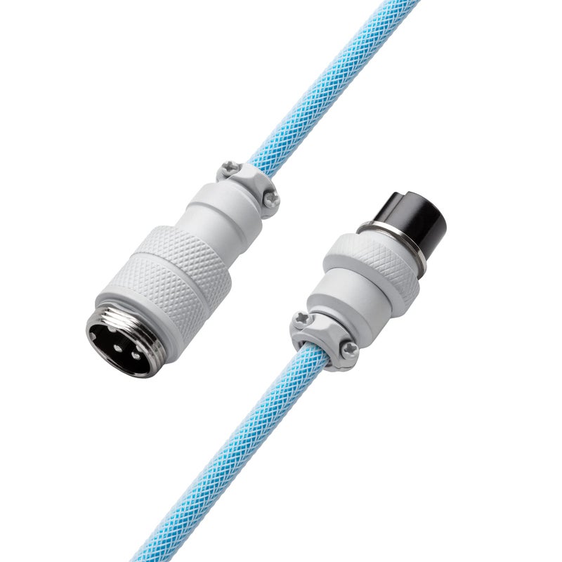 CableMod كابل مود برو كويلد للوحة المفاتيح (أبيض جليدي، USB A إلى USB Type C، 150 سم) - Image 4