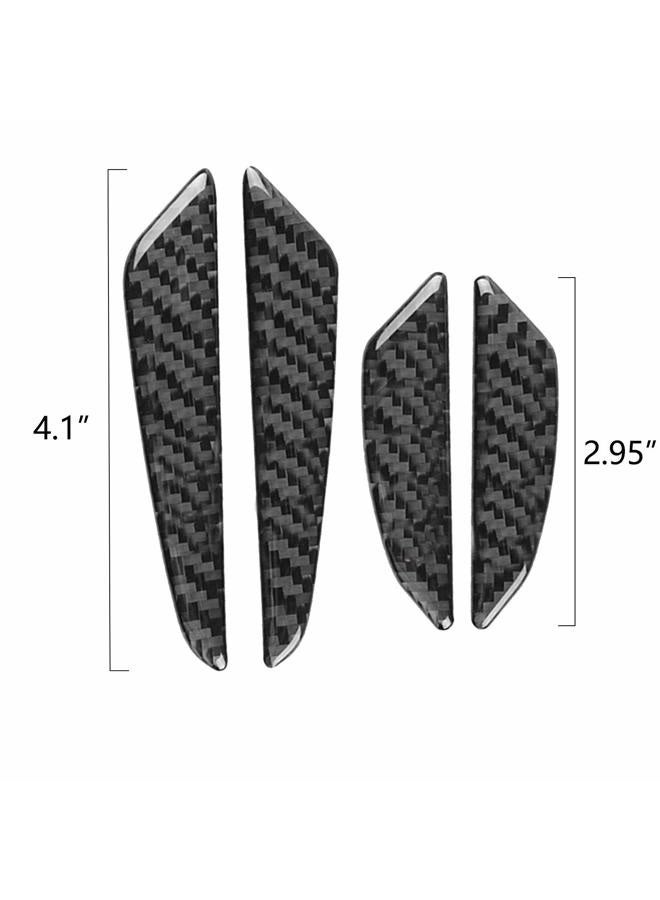 Xotic Tech Car Side Door Edge Guards Protector Sticker Trim, Genuine Soft Carbon Fiber, Compatible with Sedan SUV Pickup Truck - Image 2