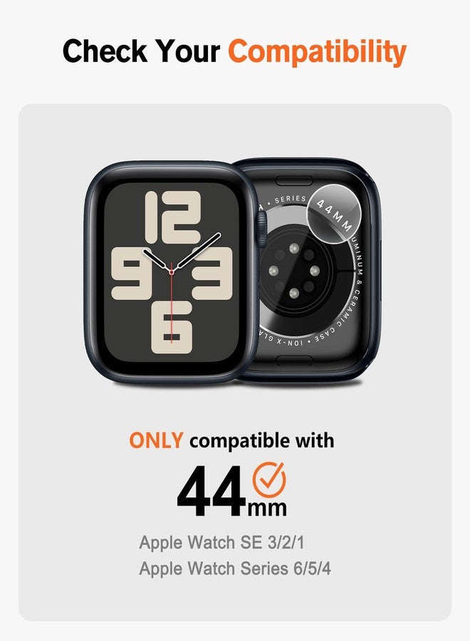 امباند غطاء معدني 3 في 1 من amBand متوافق مع ساعات Apple Watch Series 6/5/4 SE/SE2 مقاس 44 مم، واقي متين W1 [يتحول إلى ترقية Ultra 2/1] مع تاج الساعة وغطاء خلفي، مصنوع من التيتانيوم الطبيعي - Image 2
