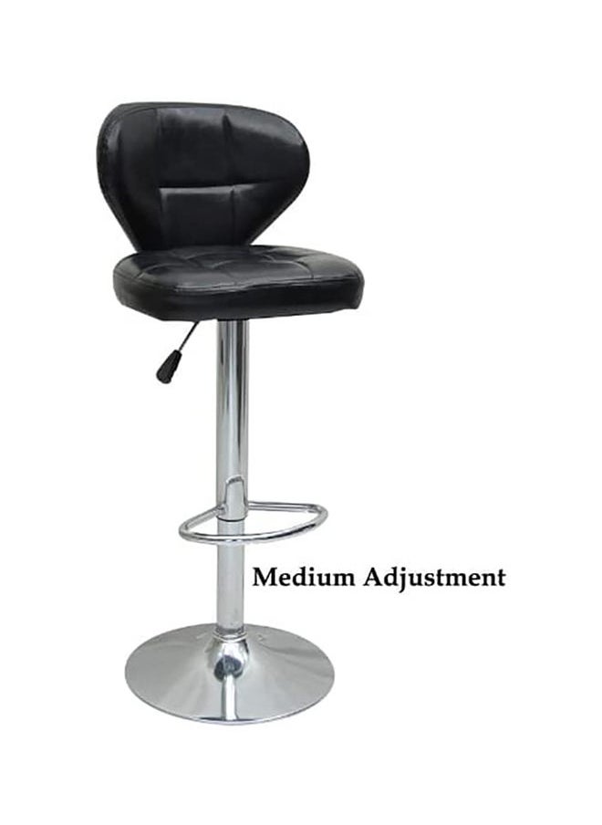 KARNAK 2-Pieces Barstool Chair PU Leather And Stainless Steel Base Adjustable Bar Stool Height 360° Swivel  - Image 1
