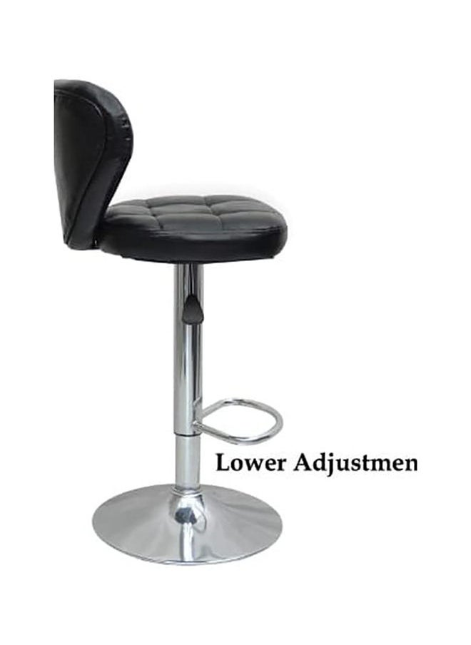 KARNAK 2-Pieces Barstool Chair PU Leather And Stainless Steel Base Adjustable Bar Stool Height 360° Swivel  - Image 3